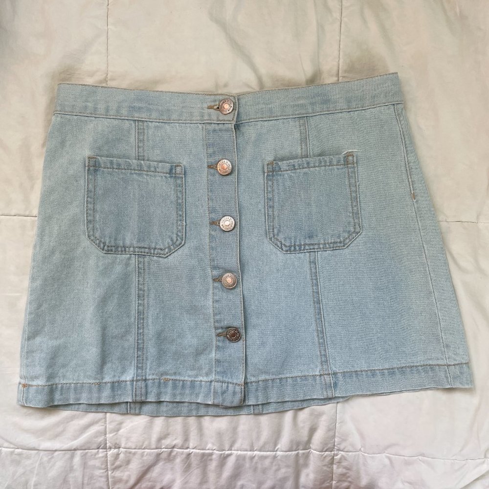 Light Wash Denim Skim